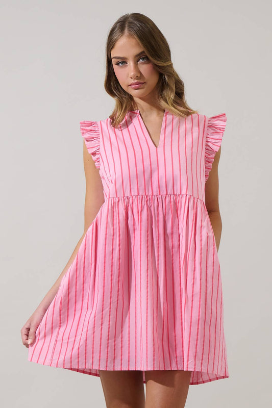 The Kass Ruffle Mini Dress