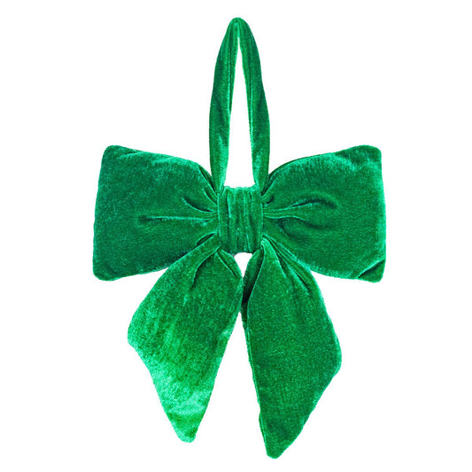 Evelyn Bow Ornament - Green