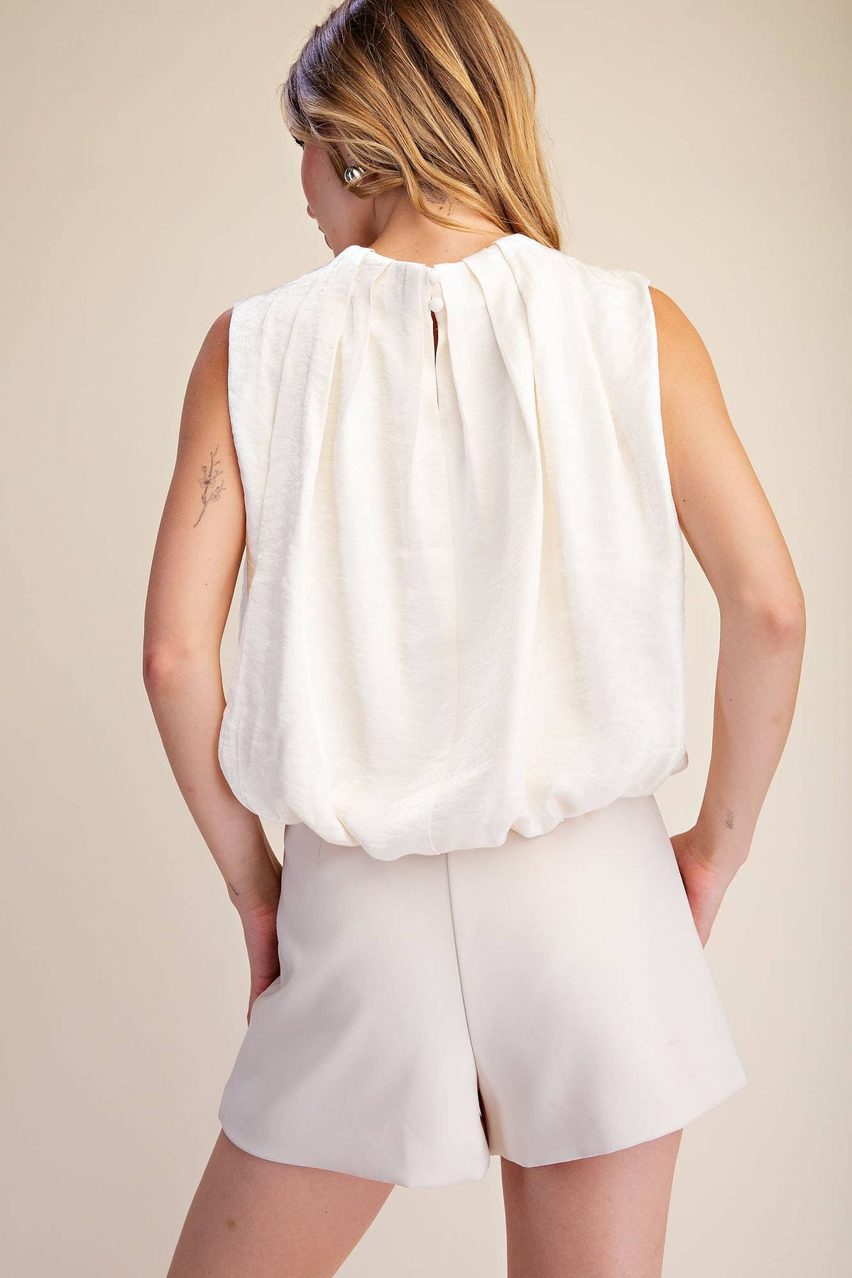The Becca Balloon Top - Off-White