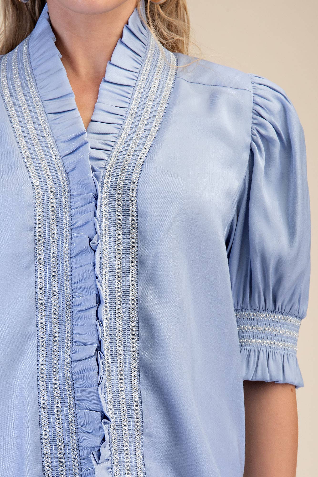 The Janice Blouse - Blue