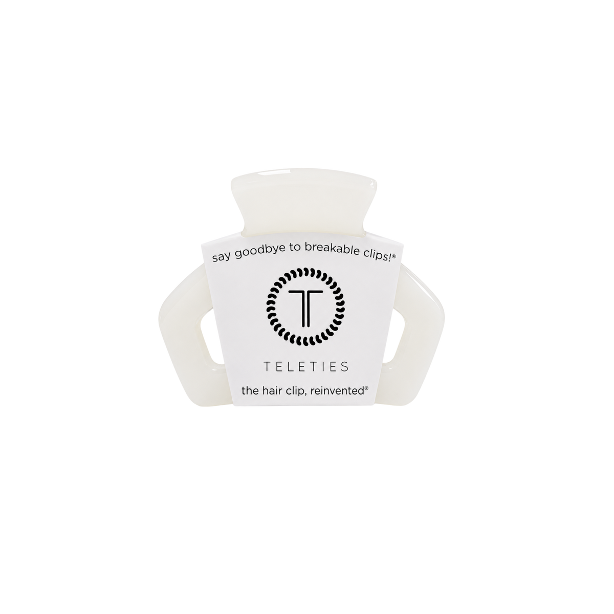 Open | Coconut White | Petite Claw Clip