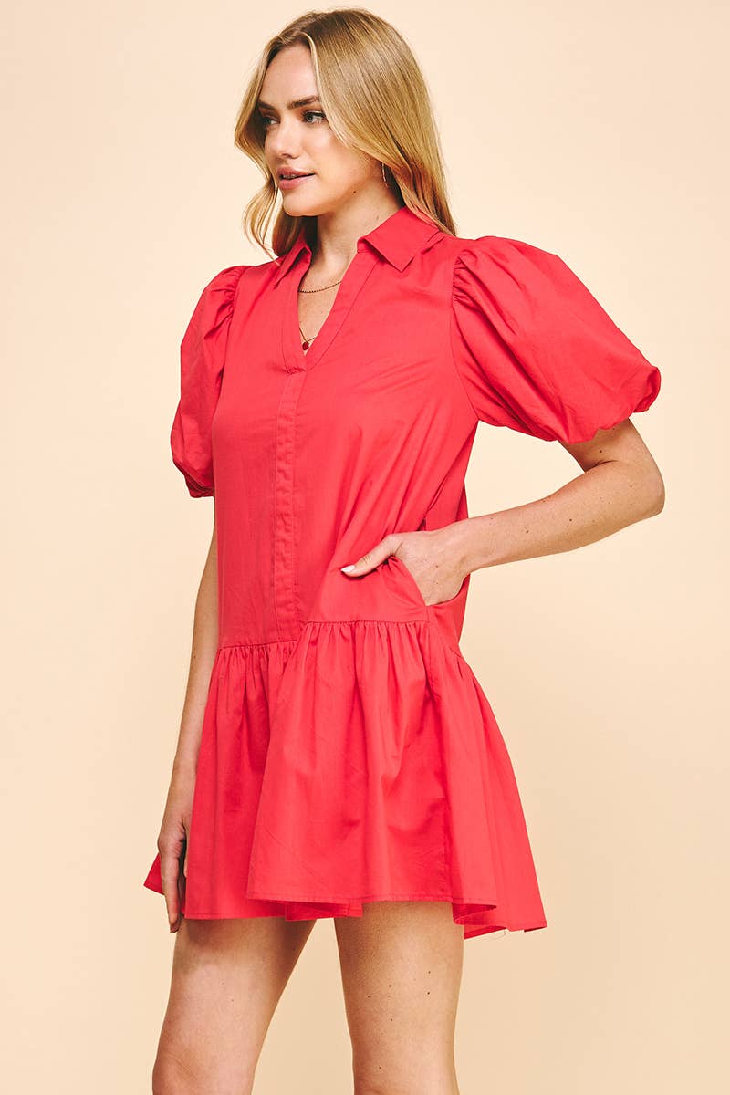 The Hayden Dress - Red