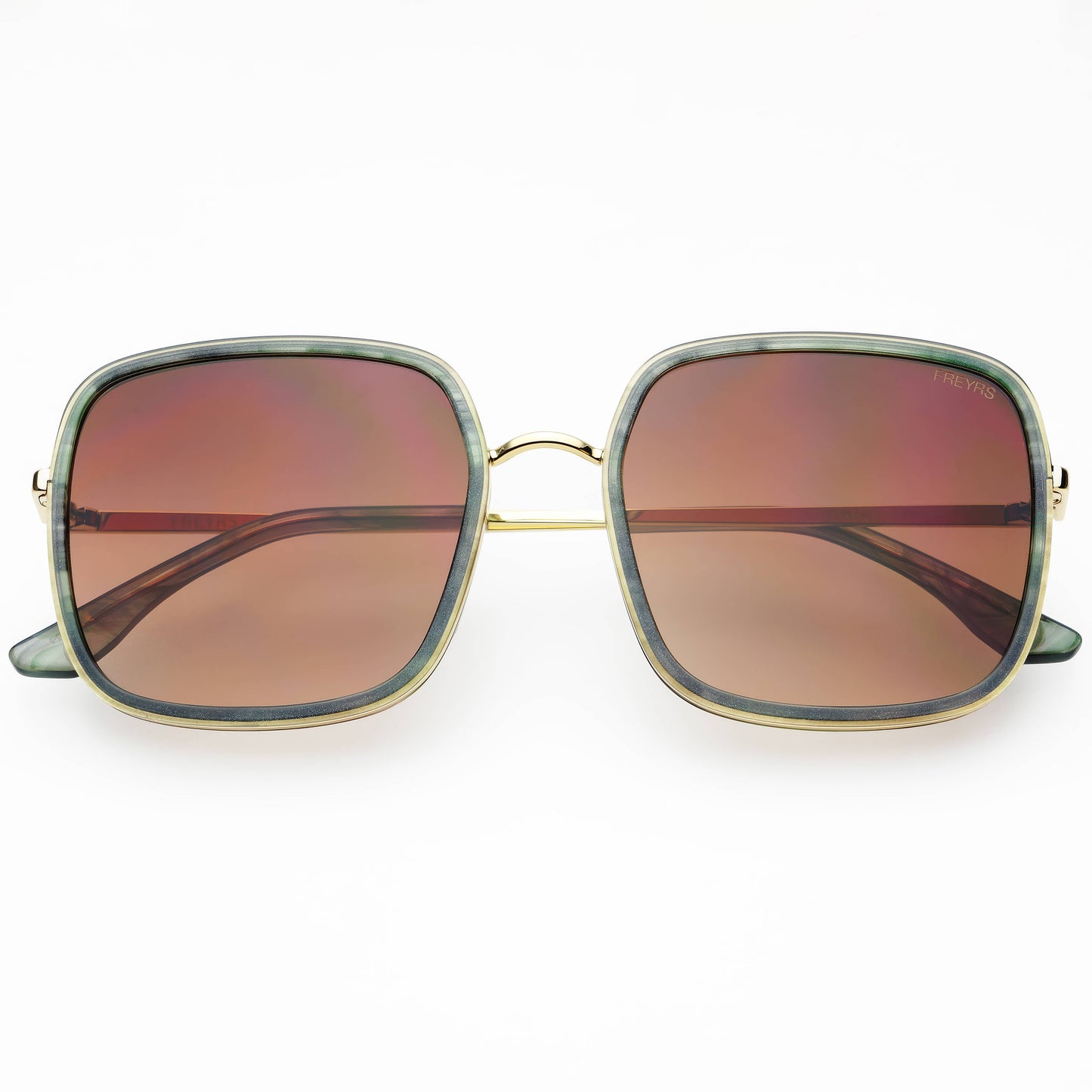 Cosmo Acetate Womens Square Sunglasses : Emerald Green