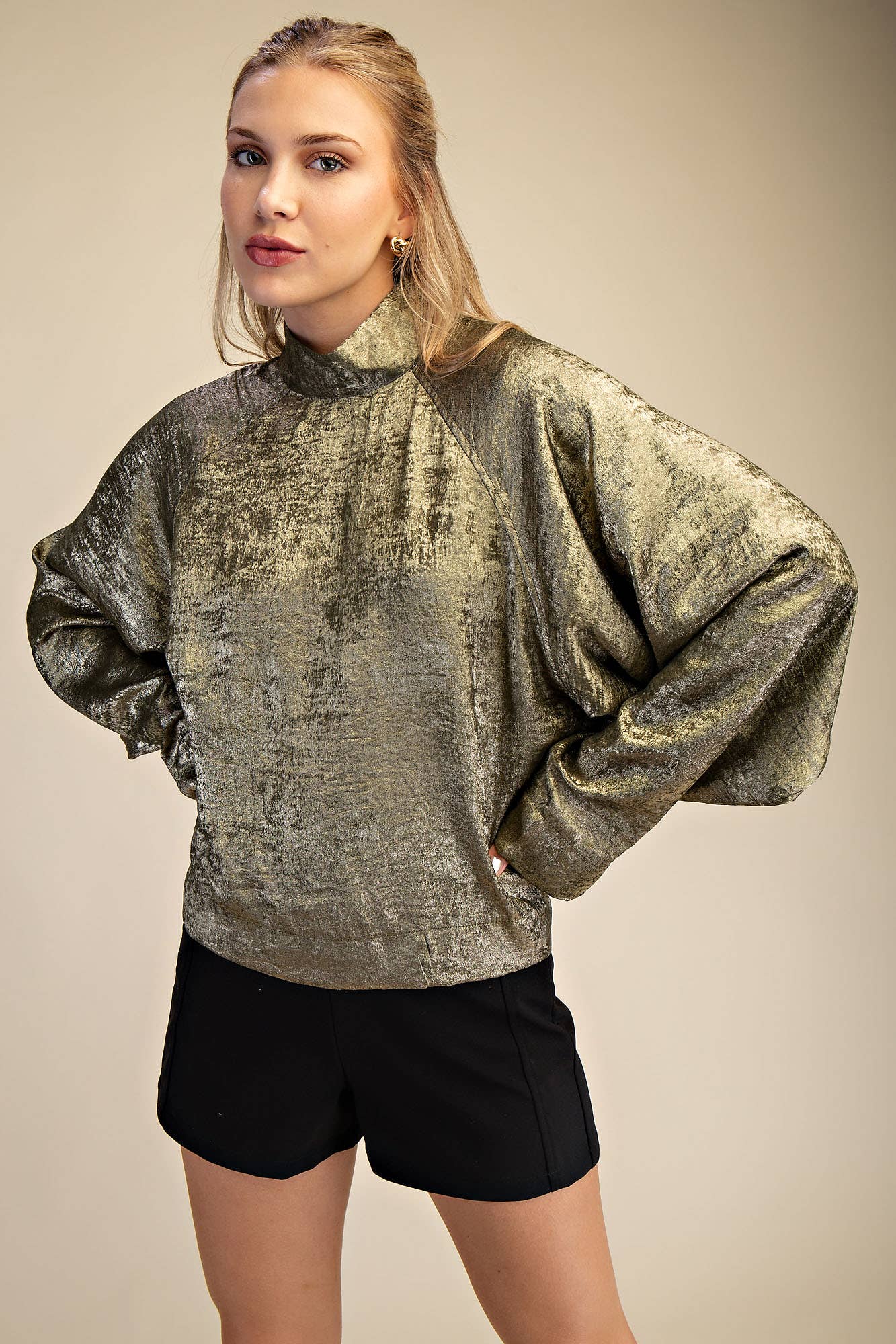 The Andrea Top: Taupe