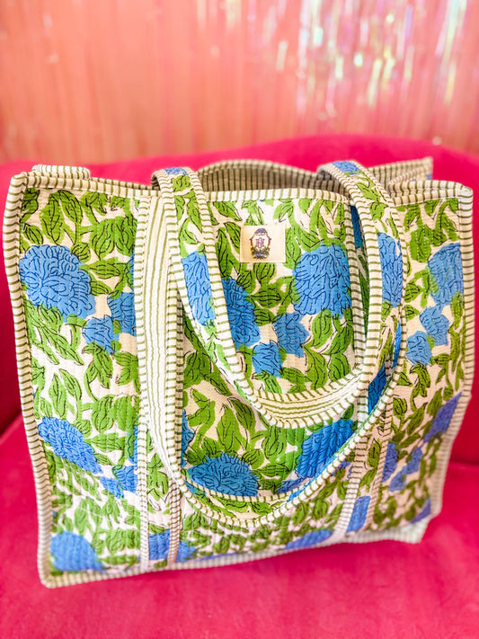 Charleston | Large Quilted Tote Bag 