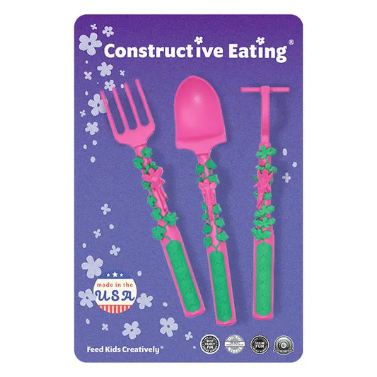 Set of 3 Pink Fairy Utensils