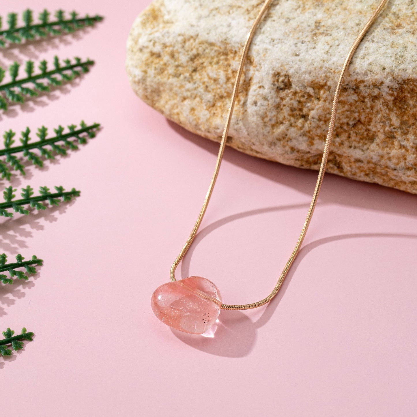 Heart Necklace - Amethyst