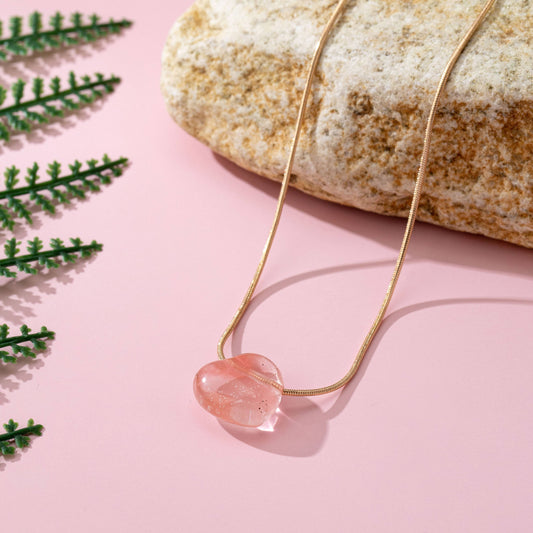 Heart Necklace - Cherry