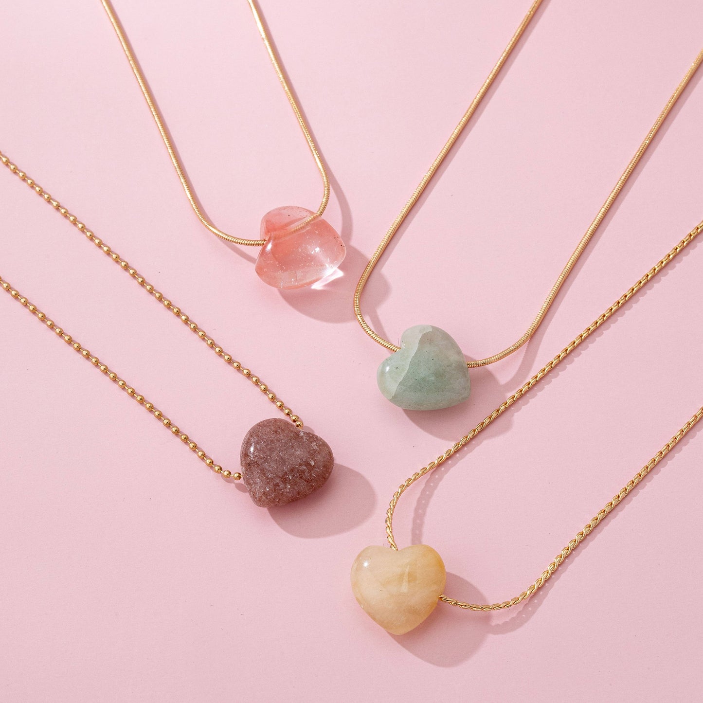 Heart Necklace - Cherry