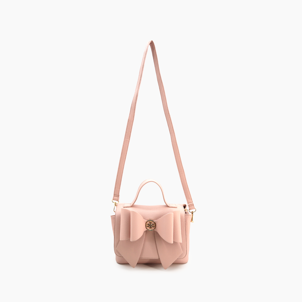 Zoey Bow Bag: Blush