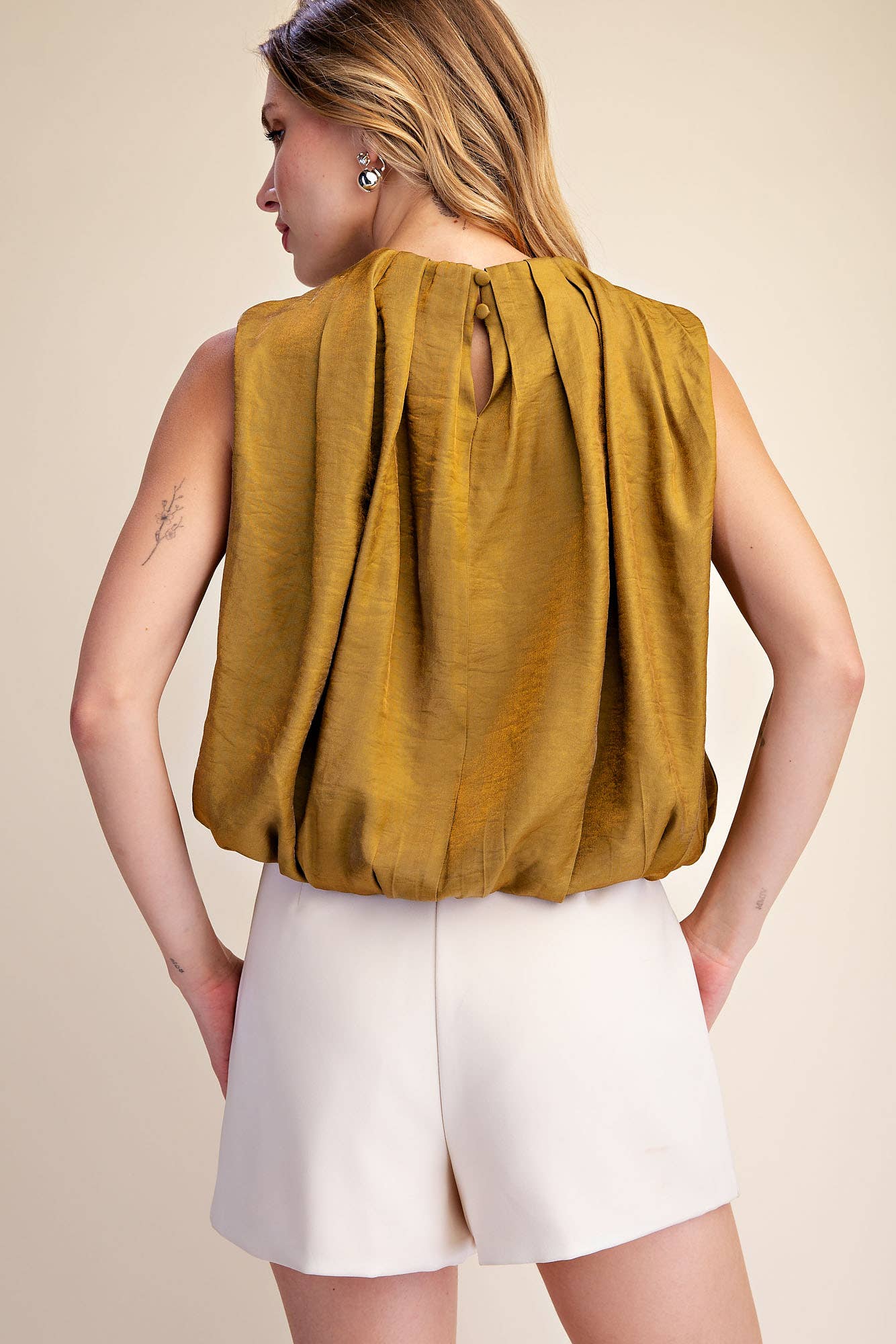 The Becca Balloon Top - Mustard