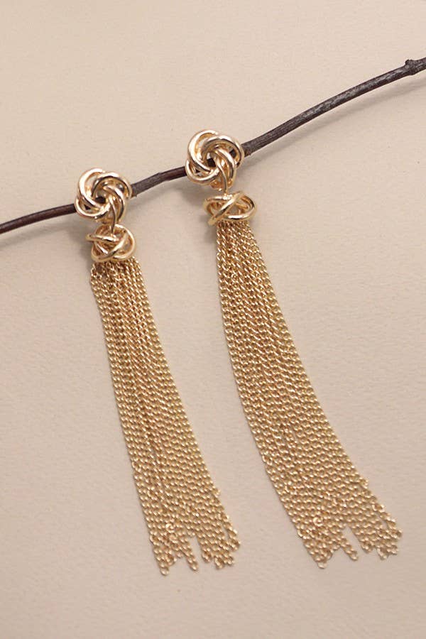 Gold Tassel Earrings