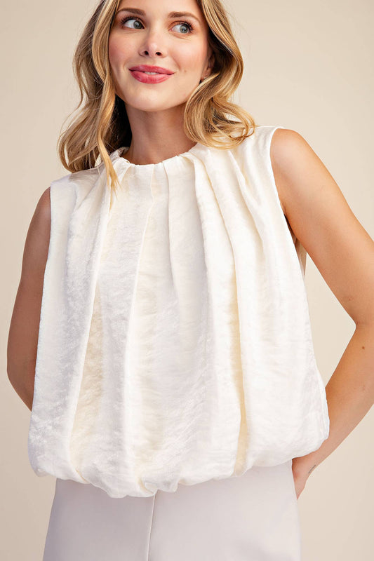 The Becca Balloon Top - Off-White