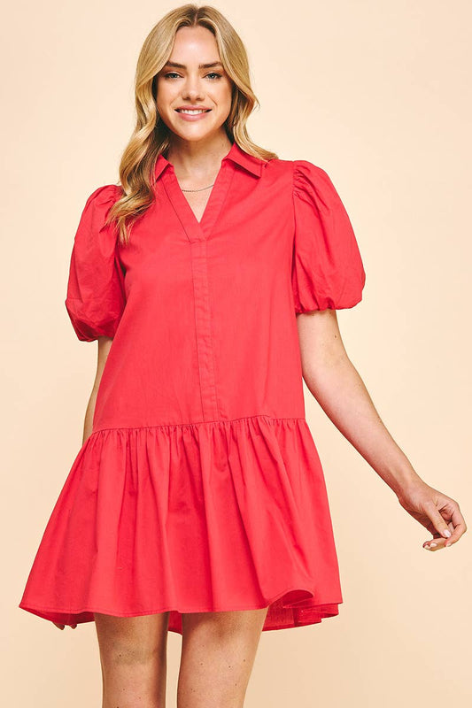 The Hayden Dress - Red