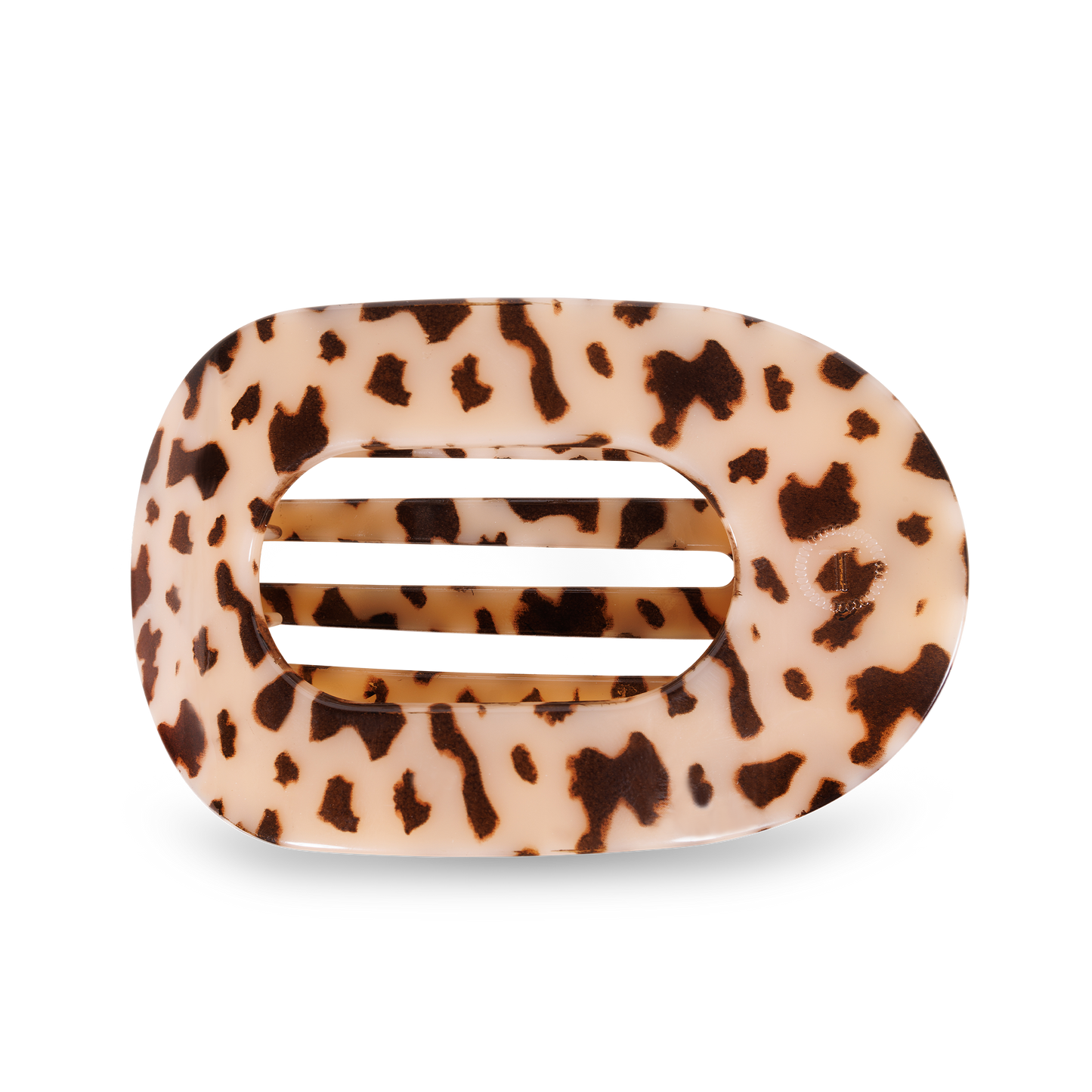 Round Flat Clip | Large | Blonde Tortoise