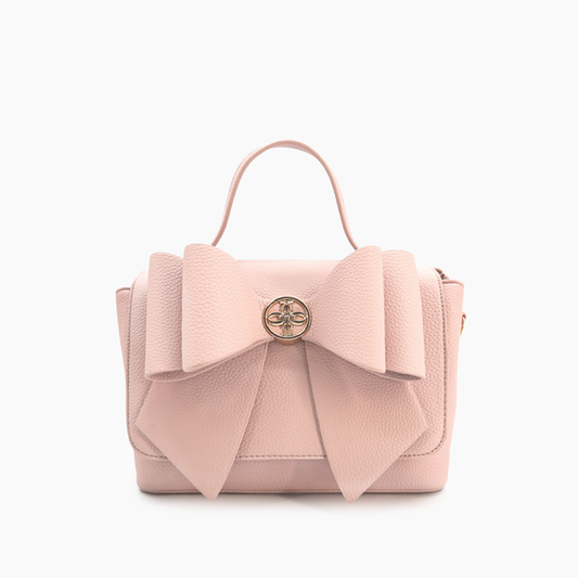 Zoey Bow Bag: Blush