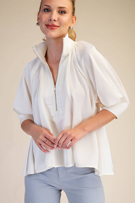 The Carrie Blouse - Ivory
