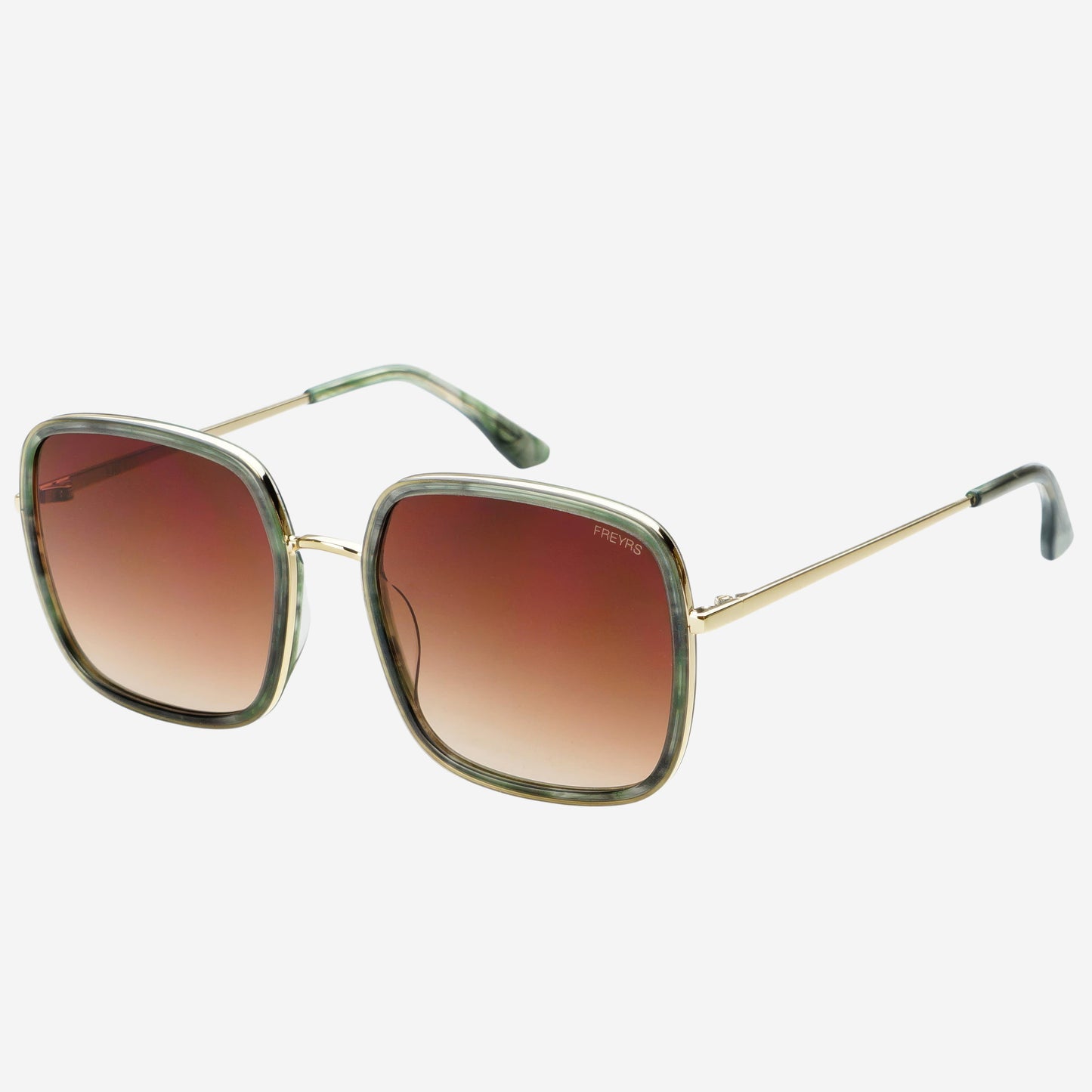 Cosmo Acetate Womens Square Sunglasses : Emerald Green