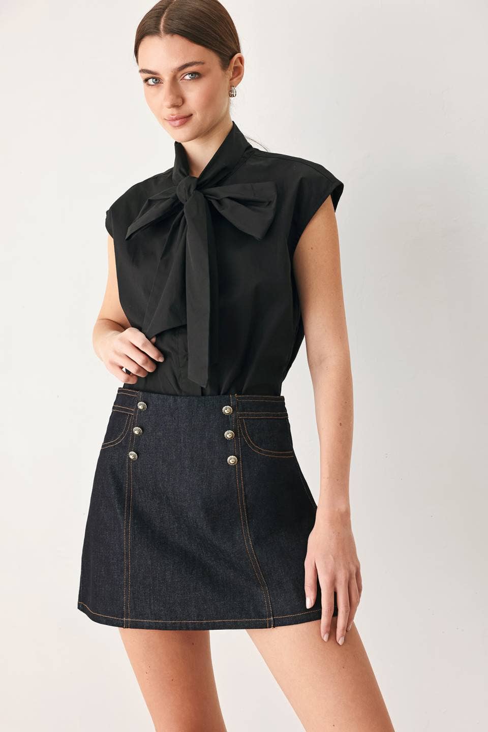 The Katie Denim Skort