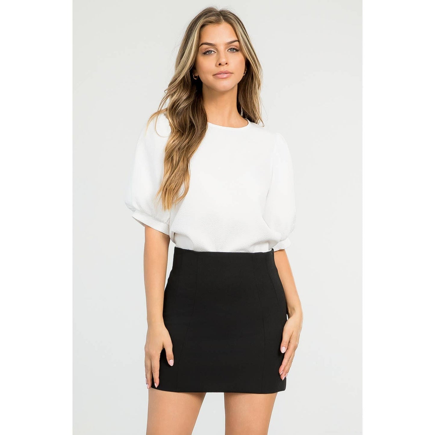 Textured Blouse - White