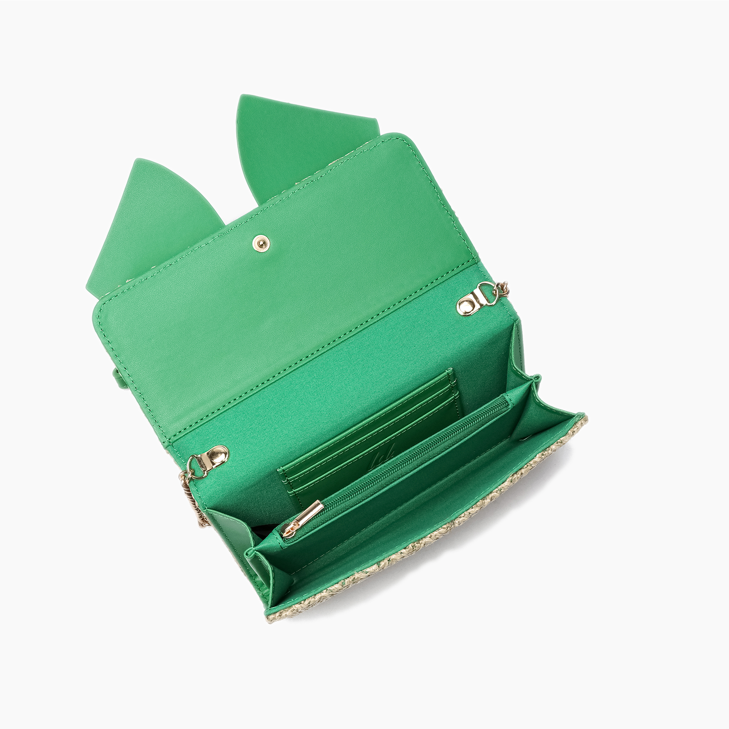 Bonnie Wallet Crossbody Bag: Kelly Green