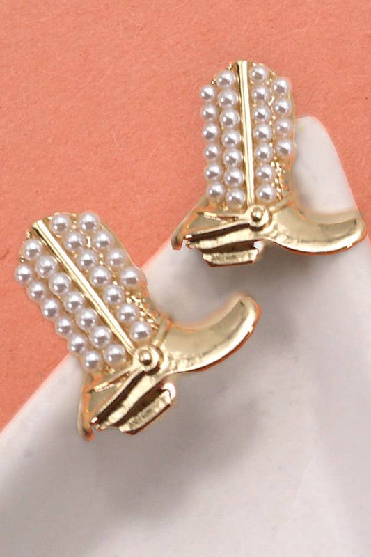 Boot Stud Earrings