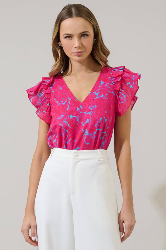 The Claire Ruffle Top