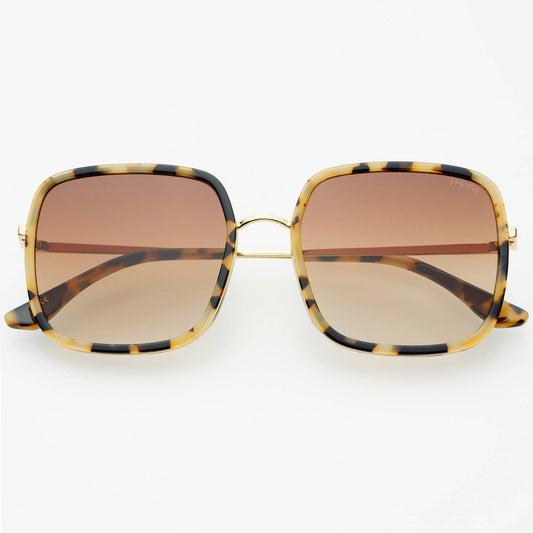 Cosmo Acetate Womens Square Sunglasses: Milky Tortoise