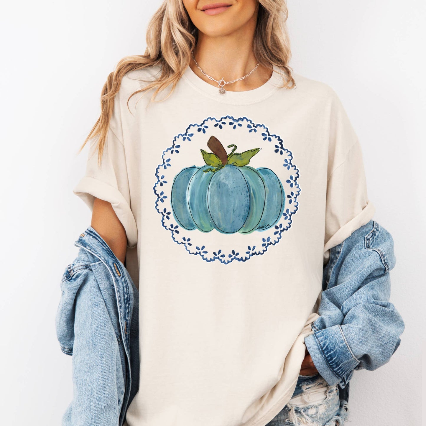 Grannys Pumpkin Doily T-Shirt