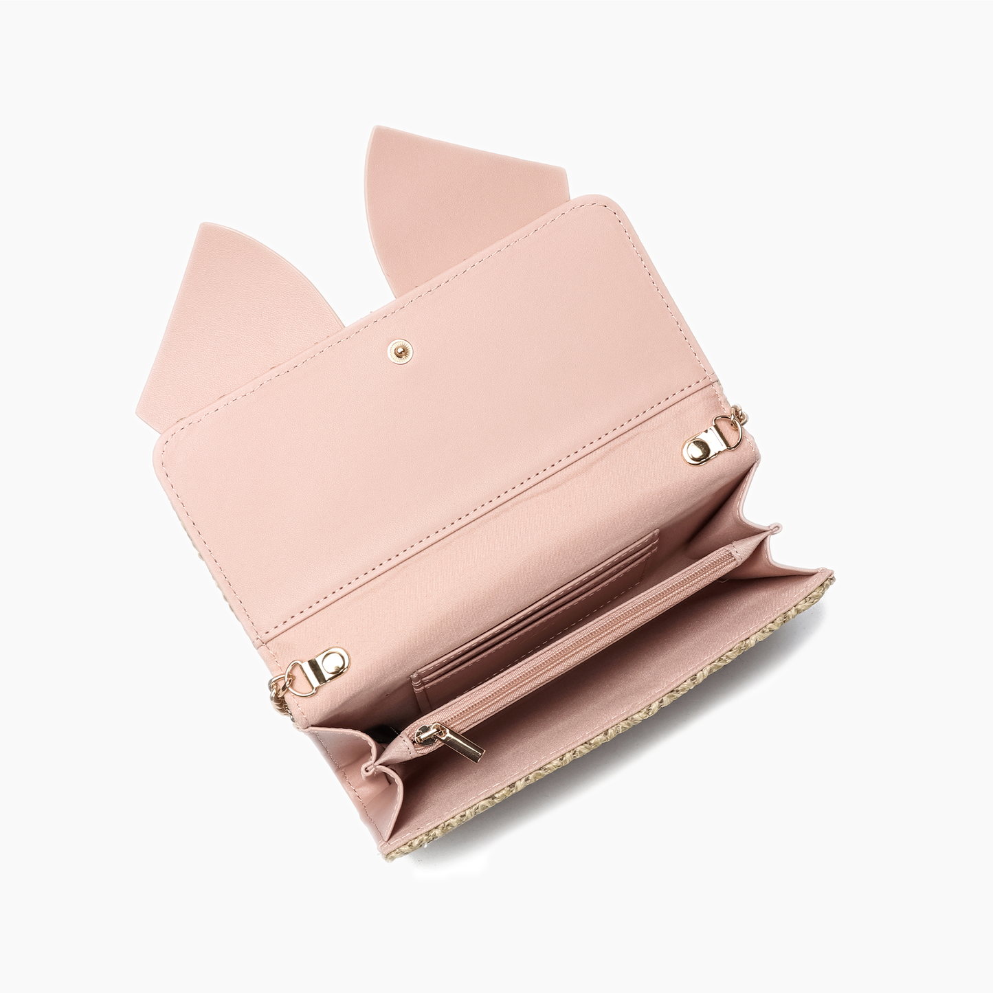 Bonnie Wallet Crossbody Bag: Blush