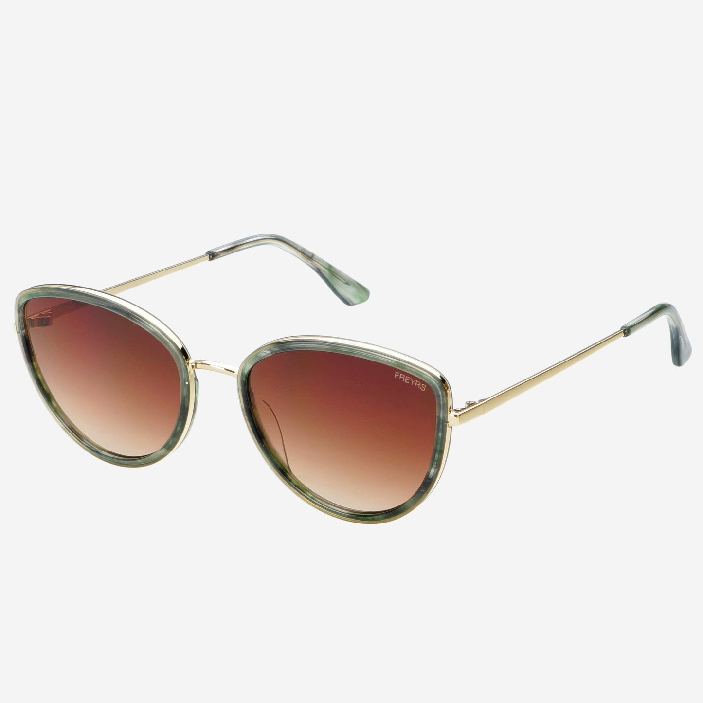 Luna Acetate Womens Cat Eye Sunglasses : Emerald Green