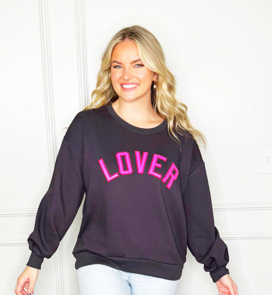 Lover Puff Print Sweatshirt