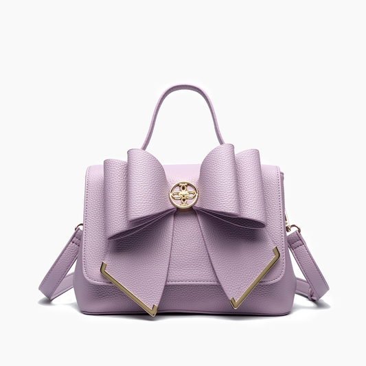 Jasmine Bowtie Easter Crossbody Bag: Purple